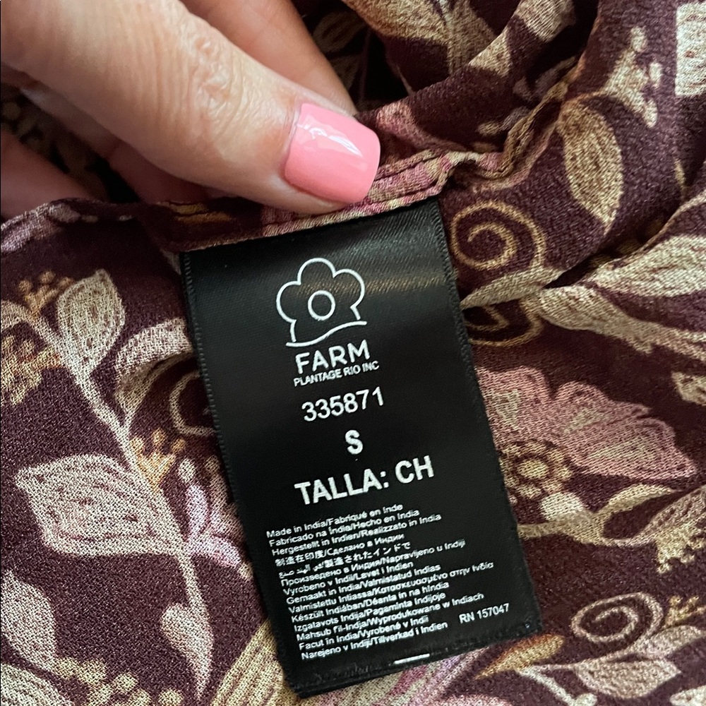 FARM Rio Bella Mini Dress- Small - Picture 9 of 9